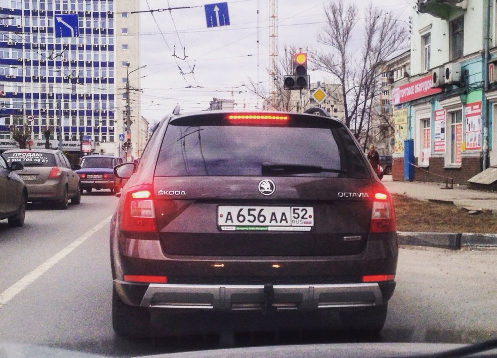 а 656 аа 52, Skoda Octavia 3rd gen Scout (A7/5E5), 2014–2017