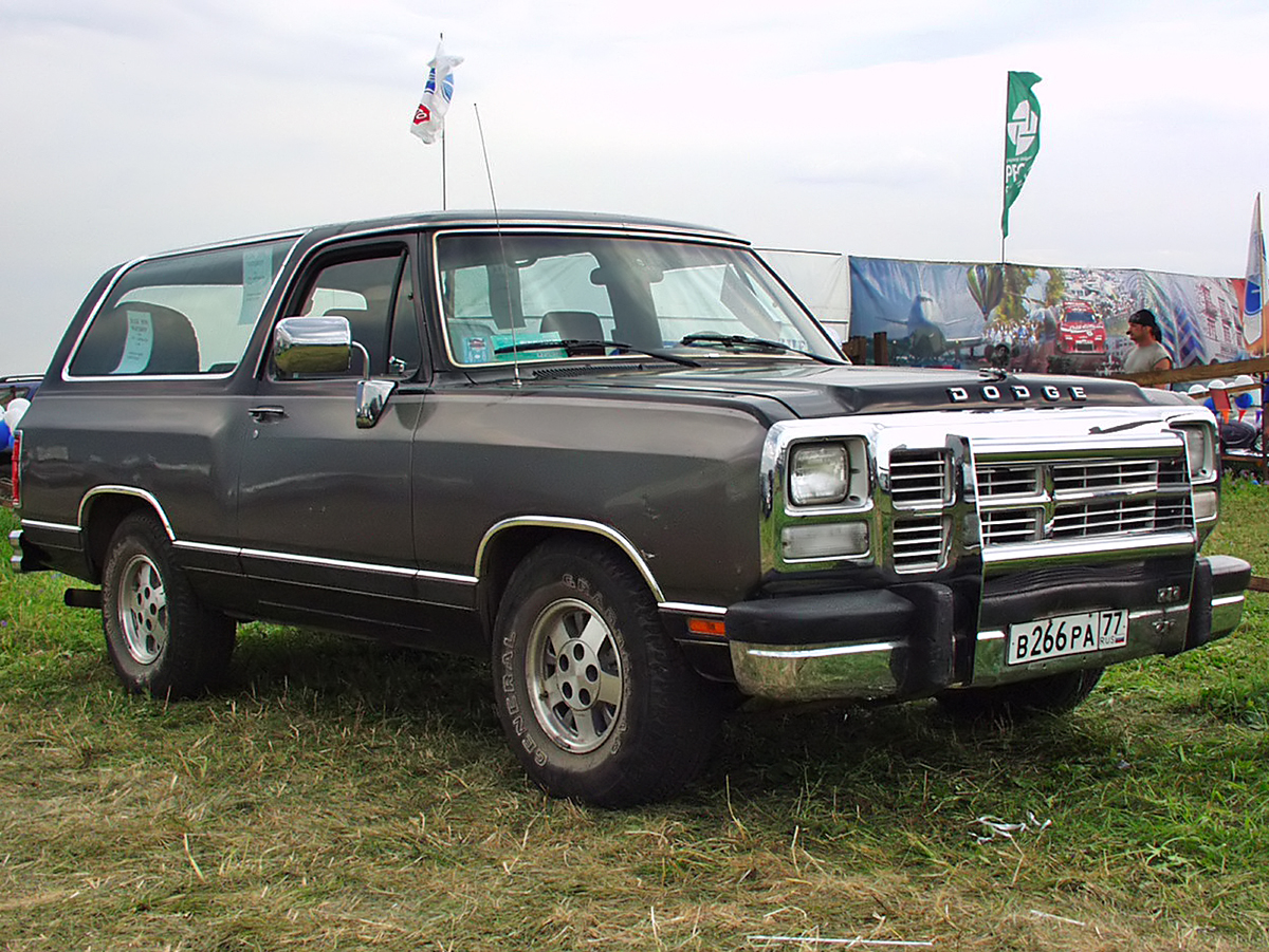 в 266 ра 77, Dodge Ramcharger 2nd gen, 1981–1993 (–1996 for MX-market)