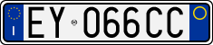 License plate of Italy, Cars (1994 year series)