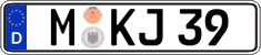 German license plate, Regular plates