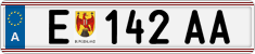 License plate of Austria, Regular plates