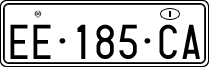 License plate of Italy, Temporary