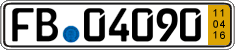German license plate, Short-term transit plates