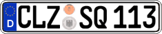 German license plate, Regular plates