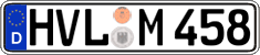 German license plate, Regular plates
