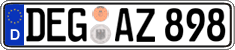 German license plate, Regular plates