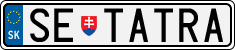 License plate of Slovakia, Vanity Plates