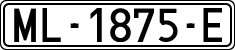 License plates of Spain, 1971 year series