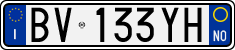 License plate of Italy, Cars (1994 year series)