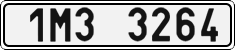 License plate of the Czech Republic, Cars (2001)