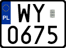 License plates of Poland, Special vehicles and motorcycles