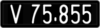 License plate of Austria, 1947 year system