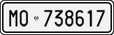 License plate of Italy, Cars (1927 year series)