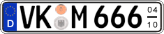 German license plate, Seasonal plates