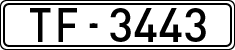 License plates of Spain, 1900 year series