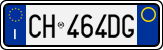 License plate of Italy, Cars (1994 year series)