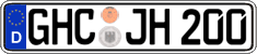 German license plate, Regular plates