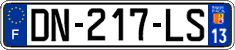 French license plate, SIV (ordinary)