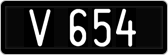License plate of Austria, 1947 year system