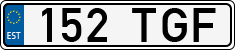 License plate of Estonia, Regular car plates