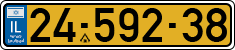 License plate of Israel, Regular plates