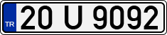 License plate of Turkey, Regular plates