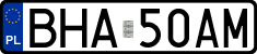 License plates of Poland, Regular car plates
