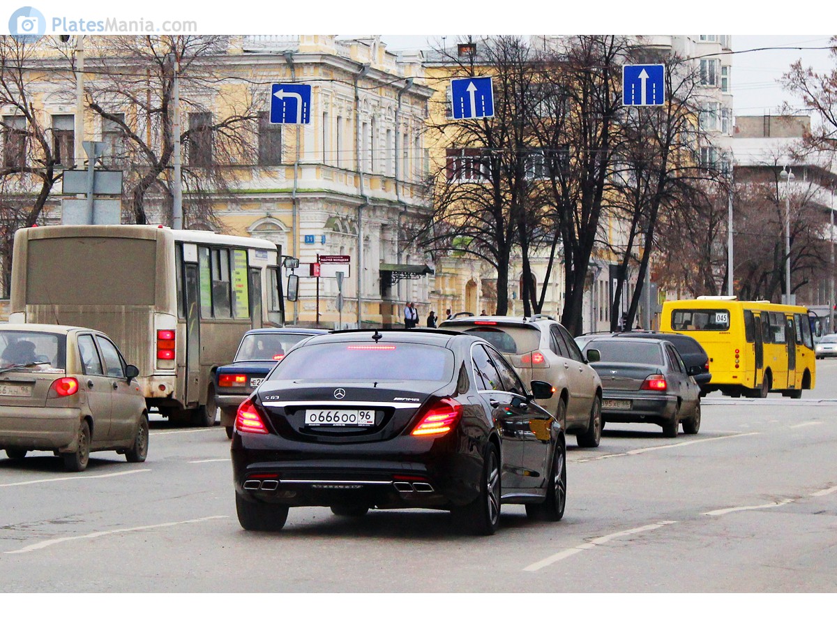 о 666 оо 96, Mercedes-Benz S-Klasse 8th gen Sedan (W222/V222), 2013–2020