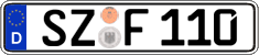German license plate, Regular plates