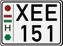 license plates of Hungary, Cars (1990)