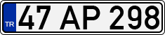 License plate of Turkey, Regular plates