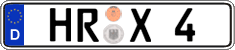 German license plate, Regular plates