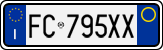 License plate of Italy, Cars (1994 year series)