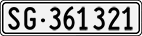 License plate of Switzerland, Cars