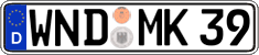 German license plate, Regular plates