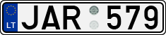 License plate of Lithuania, Cars