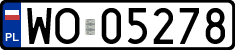 License plates of Poland, Regular car plates