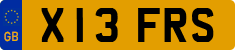 License plate of the United Kingdom, 1983 year system