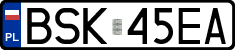 License plates of Poland, Regular car plates