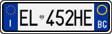 License plate of Italy, Cars (1994 year series)
