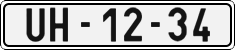 License plate of the Czech Republic, Cars (1960)