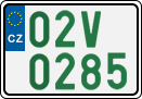 License plate of the Czech Republic, Oldtimers (2001)