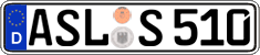 German license plate, Regular plates