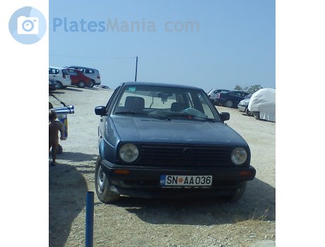 ŠN AA036, Volkswagen Golf