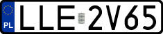 License plates of Poland, Regular car plates