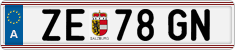 License plate of Austria, Regular plates