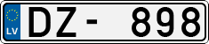 License plate of Latvia, Regular car plates