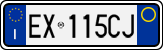 License plate of Italy, Cars (1994 year series)