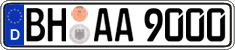 German license plate, Regular plates
