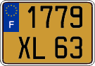 French license plate, FNI